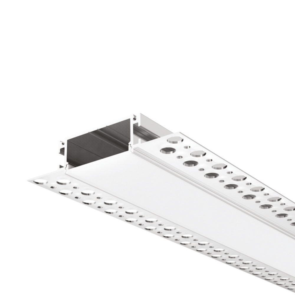 2M RECESSED PLASTER EXTRUSION WITH PC DIFFUSER - Ozlite